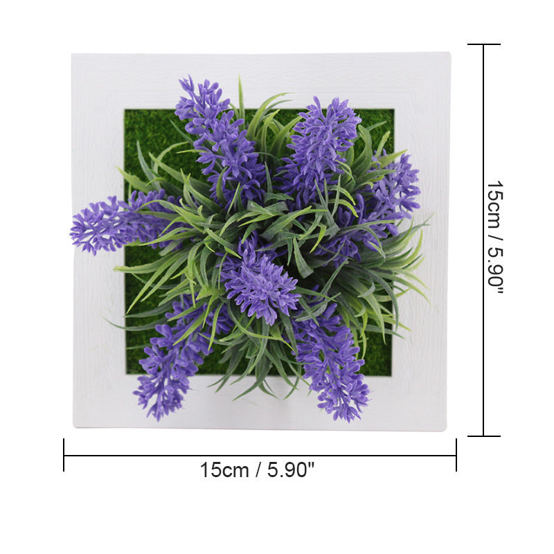 Bulk Artificial Plant Frame Hanging Succulent Wall Photo Frame Wholesale