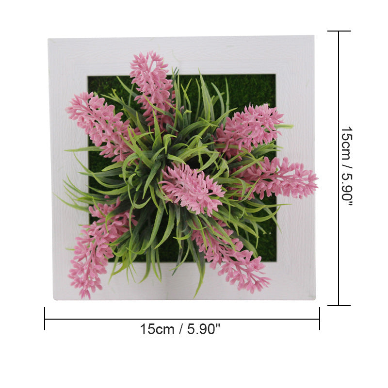 Bulk Artificial Plant Frame Hanging Succulent Wall Photo Frame Wholesale