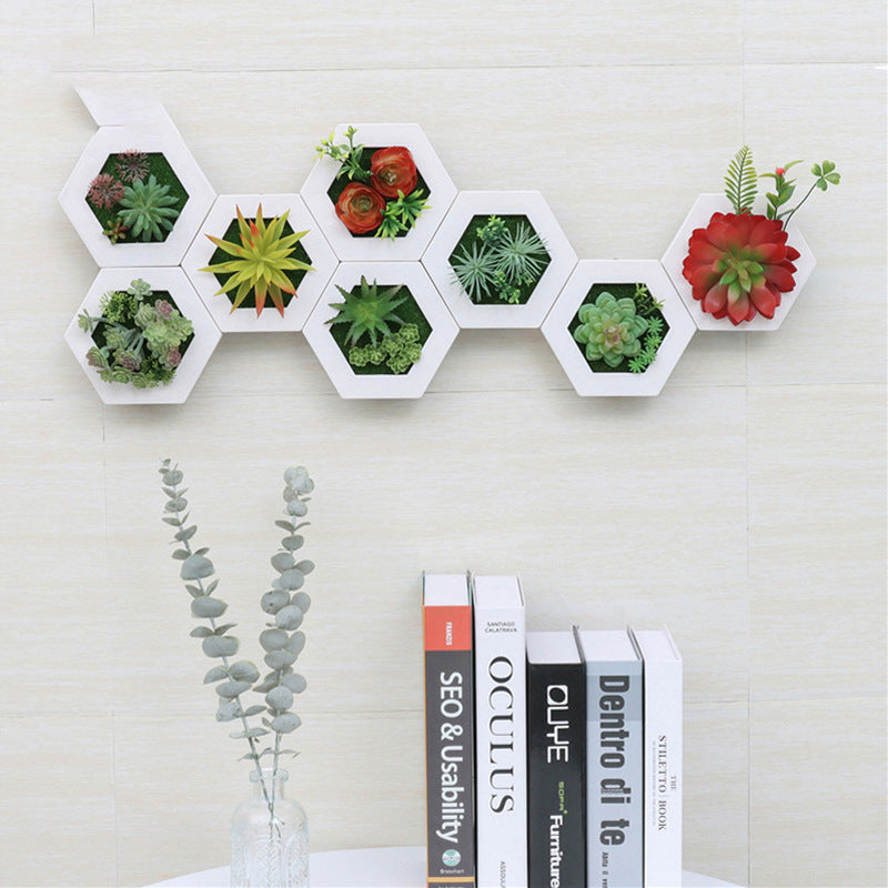 Bulk Artificial Plant Frame Hanging Succulent Wall Photo Frame Wholesale