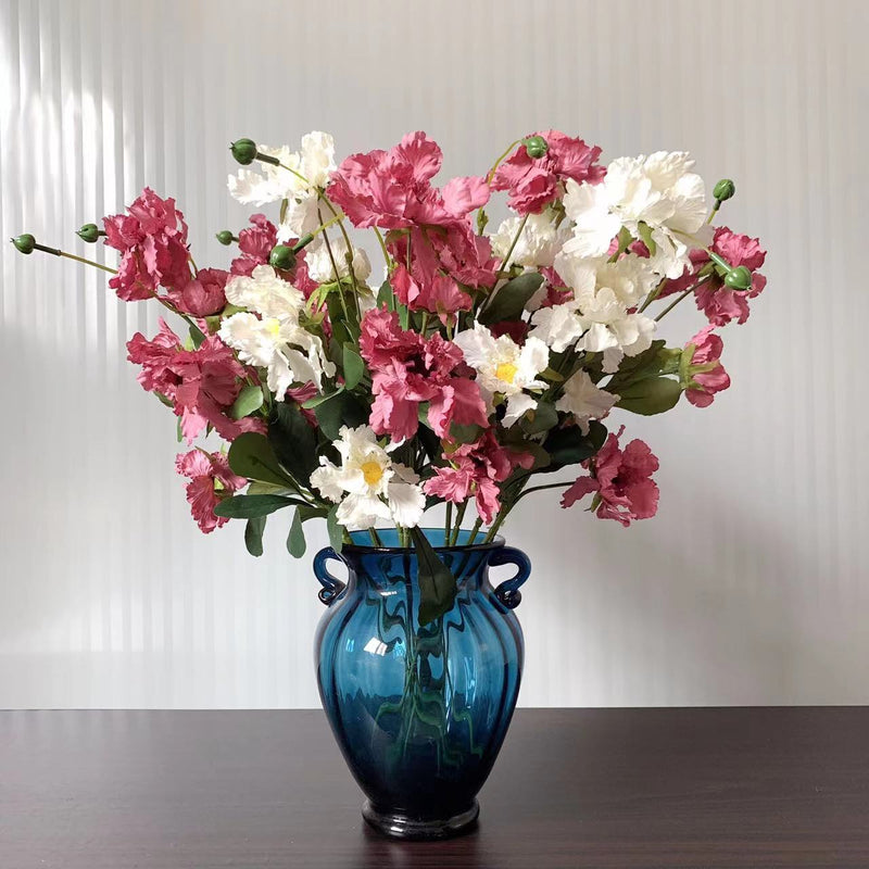 Flor de Scabiosa artificial a granel de 25 pulgadas, 4 colores, venta al por mayor 