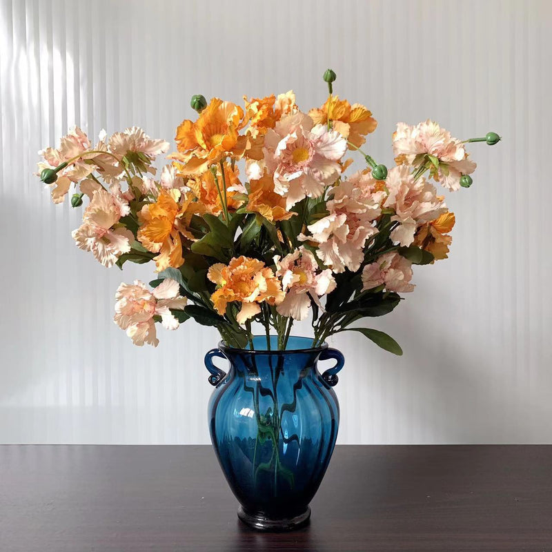 Flor de Scabiosa artificial a granel de 25 pulgadas, 4 colores, venta al por mayor 