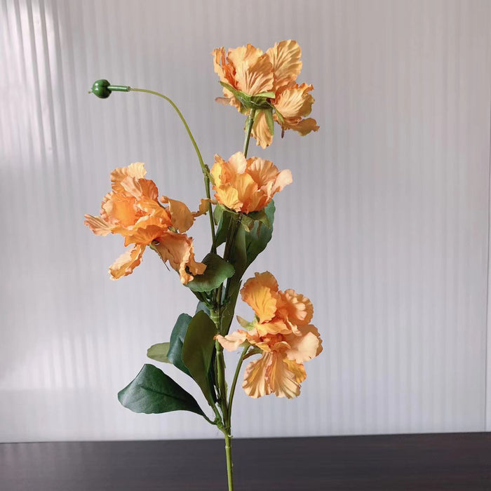 Flor de Scabiosa artificial a granel de 25 pulgadas, 4 colores, venta al por mayor 