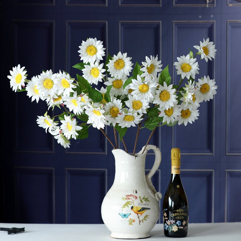 Bouquet de fleurs artificielles en soie à tige longue de tournesol en vrac de 29 pouces en gros