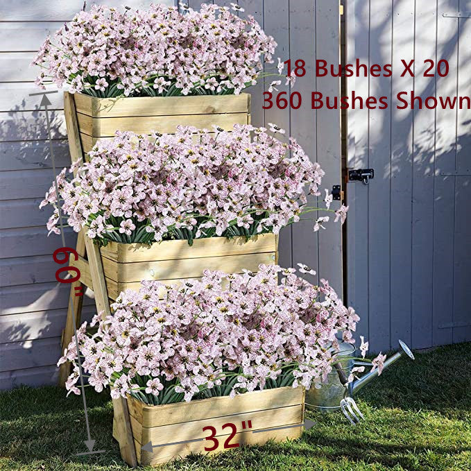 Clearance Bulk Faux Flowers UV Resistant for Outdoors Wholesale