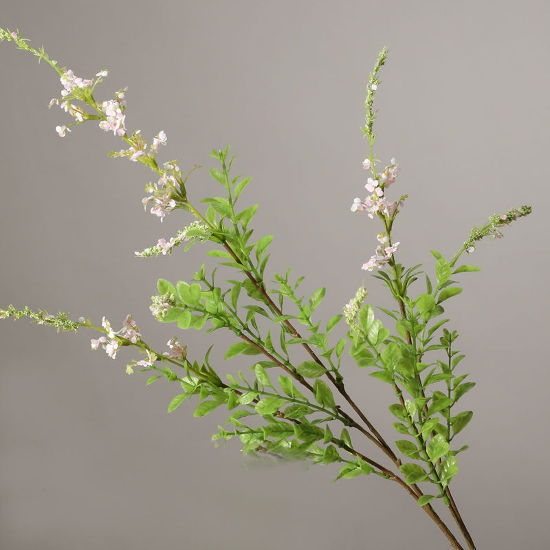 Venta al por mayor de tallo de planta de hierba de flor de salvia salvaje artificial de 33 pulgadas 