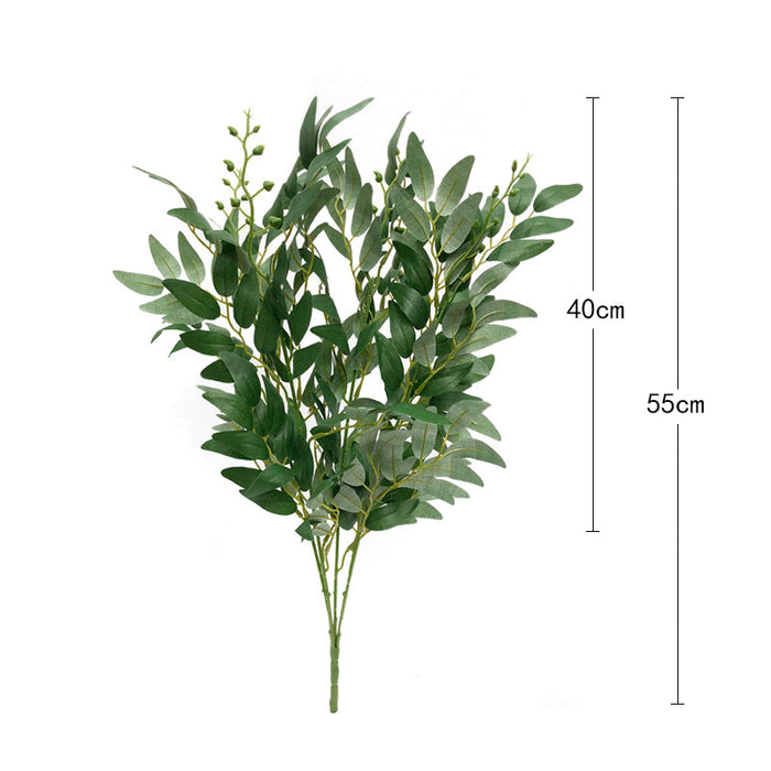 Bulk 21" Artificial Willow Bush Twigs with Buds Greenery Plant Spray Wholesale