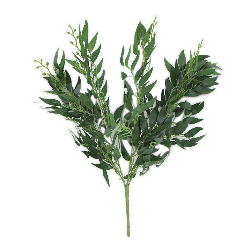 Venta al por mayor Ramita de sauce artificial con brotes Vegetación Planta Spray 21 pulgadas 