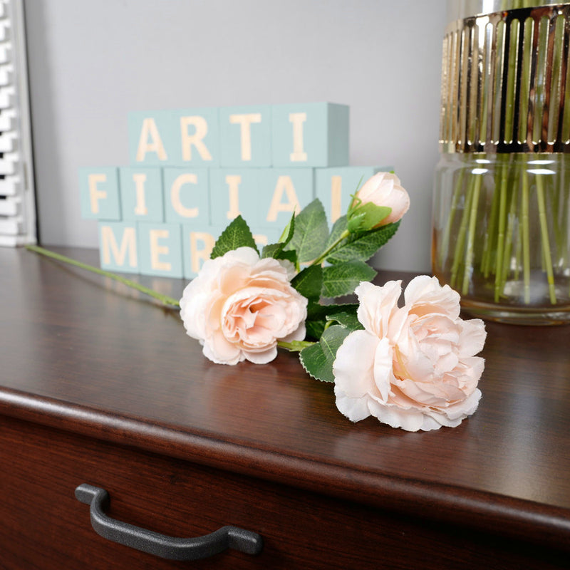 Clearance Bulk 23" Peony Stems Spray Faux Silk Flower Artificial Peony Arrangement Wholesale