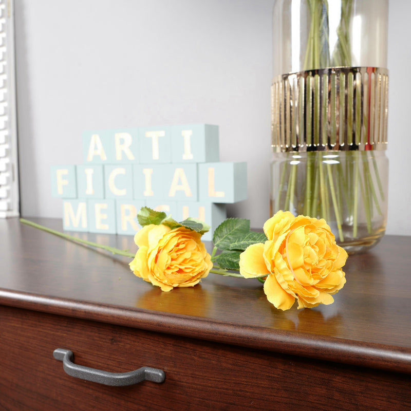 Clearance Bulk 23" Peony Stems Spray Faux Silk Flower Artificial Peony Arrangement Wholesale