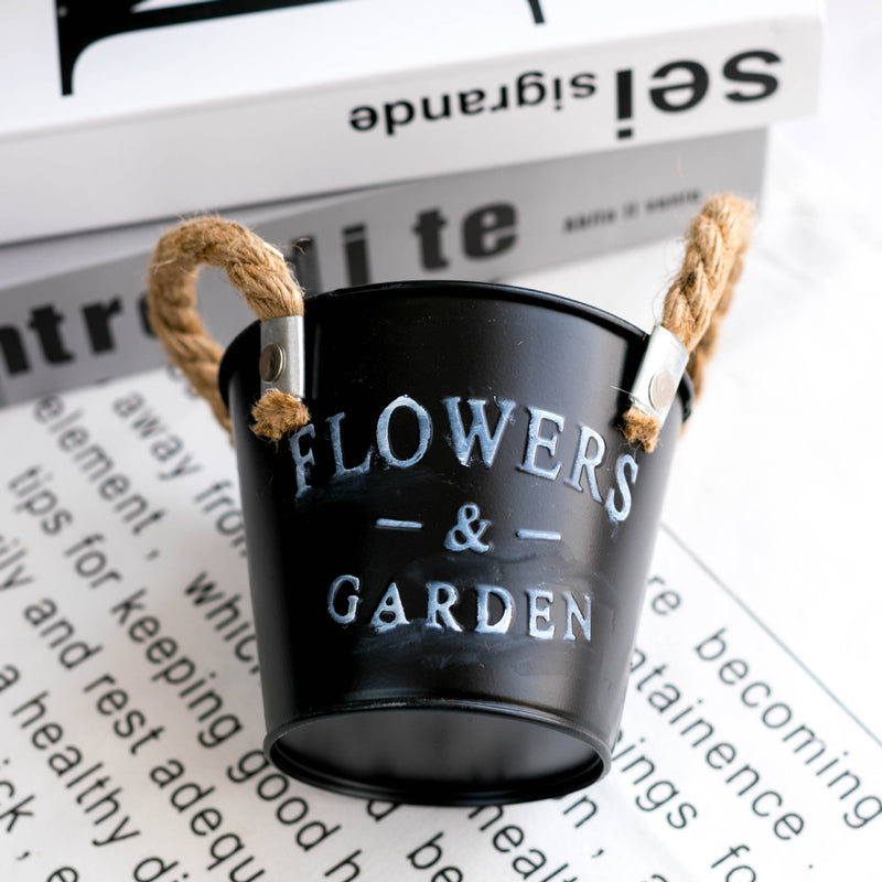 Pot à fleurs en métal rétro en vrac, pot à lettres, décoration de campagne, vente en gros 