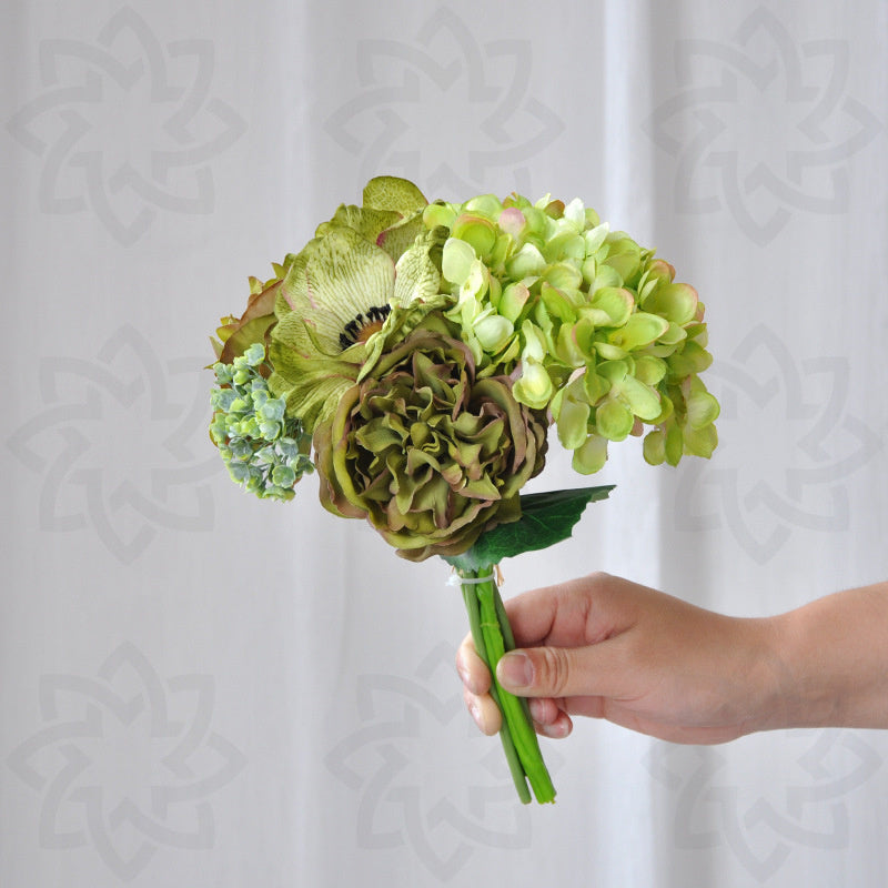 Bouquet de fleurs artificielles en soie de 11 po, liquidation en vrac, vente en gros