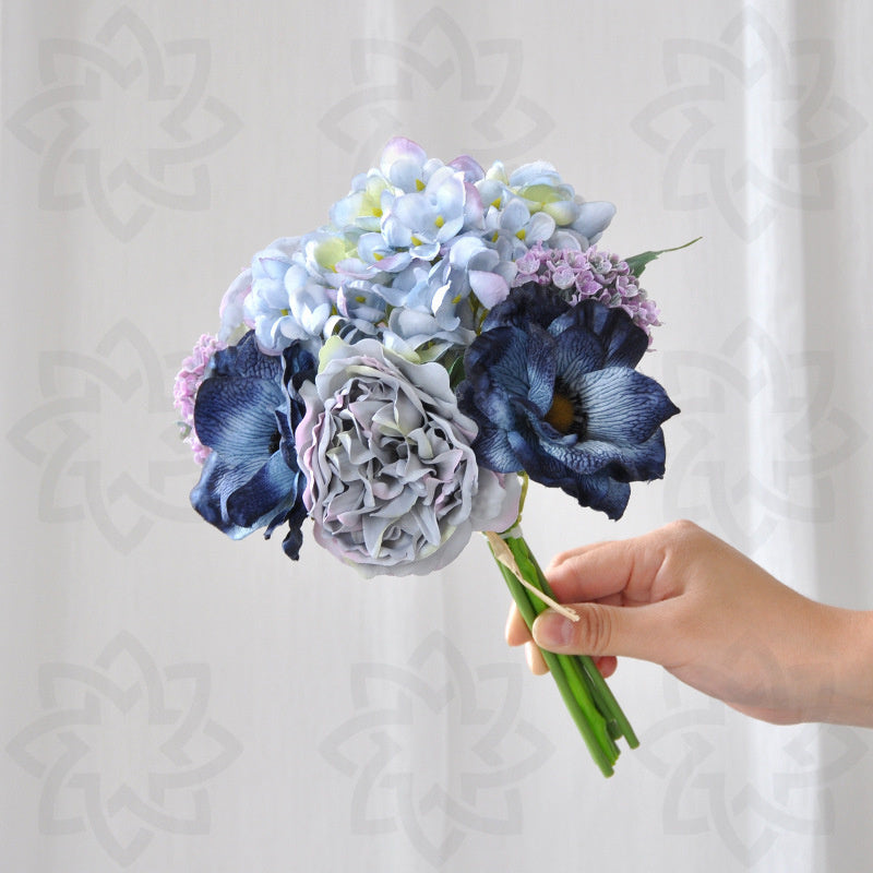 Bouquet de fleurs artificielles en soie de 11 po, liquidation en vrac, vente en gros