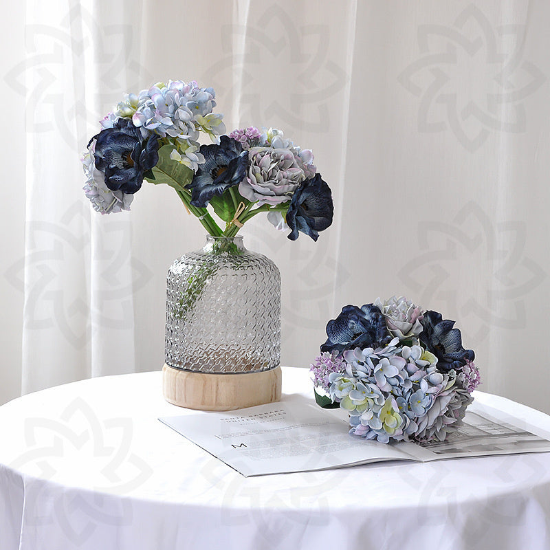 Bouquet de fleurs artificielles en soie de 11 po, liquidation en vrac, vente en gros