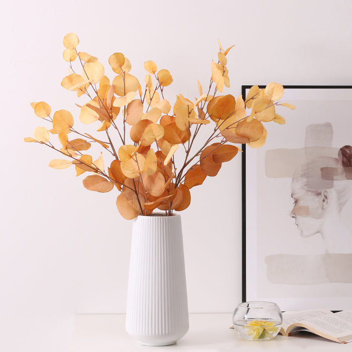 Bulk 5Pcs 10 Colors 33'' Artificial Fall Eucalyptus Stems Bouquet for Autumn Floral Arrangement Table Centerpieces Wholesale