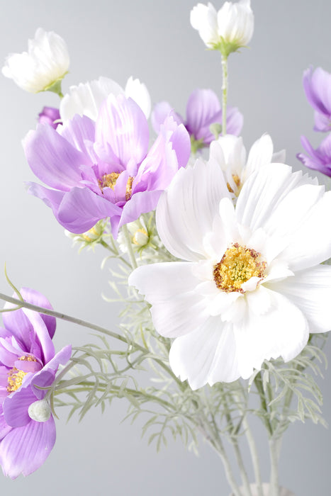 Bulk AM Basics Silk Artificial Flowers Cosmos Spray Stems Faux Daisy Wildflowers Wholesale