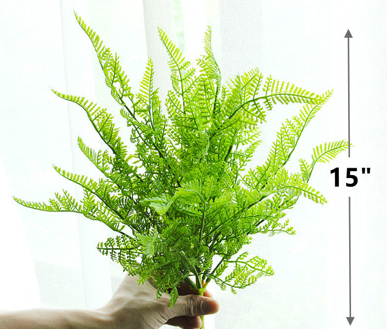 Plantes vertes artificielles en vrac Fougères Buissons Collection Décoration paysagère Vente en gros 