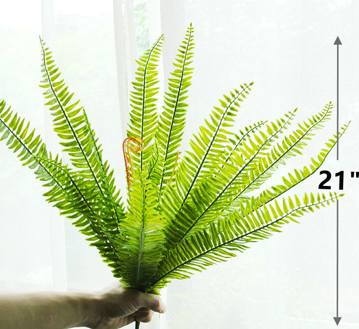 Plantes vertes artificielles en vrac Fougères Buissons Collection Décoration paysagère Vente en gros 