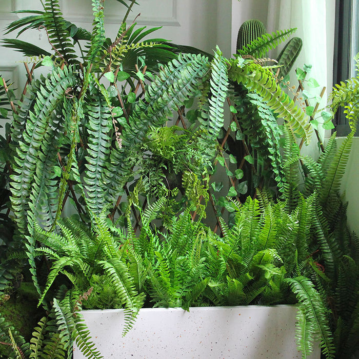 Artificial Green Plants Ferns Bushes Collection Landscape Decor