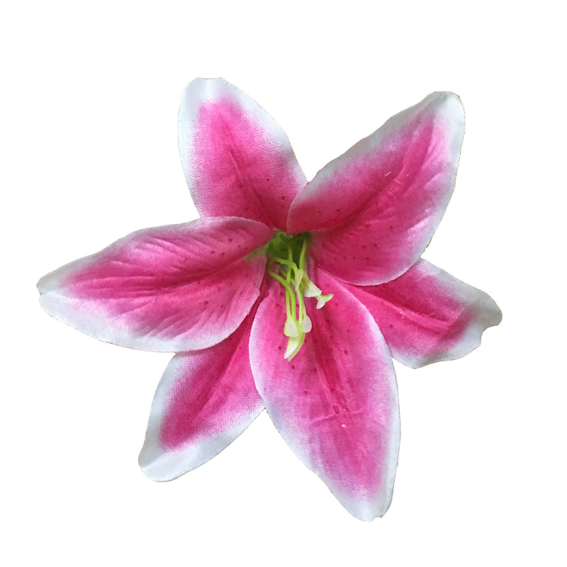 Lot de 50 têtes de lys tigrés en soie de 5,5 pouces en gros 