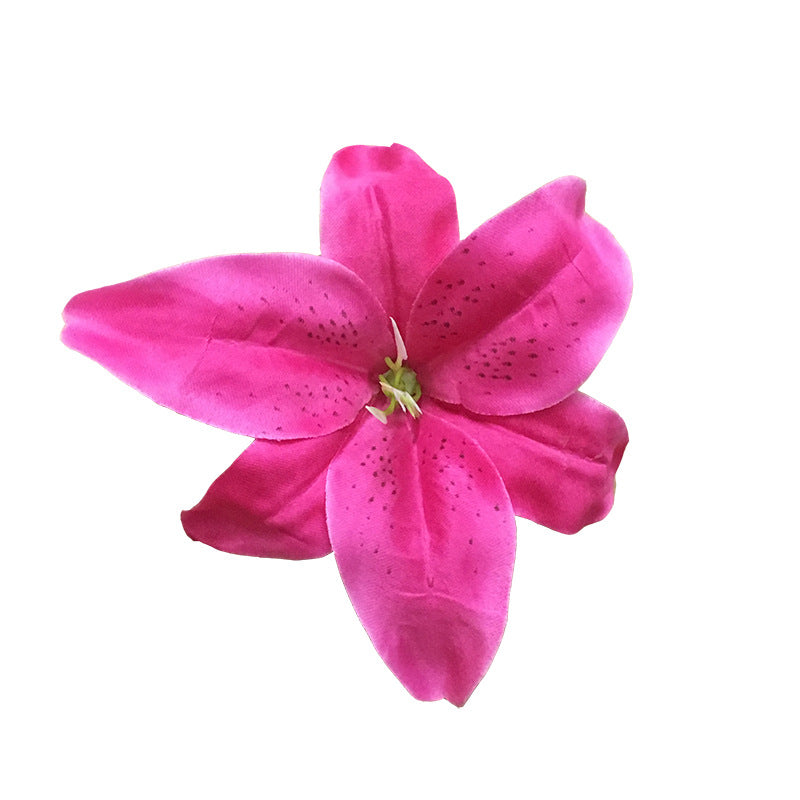 Lot de 50 têtes de lys tigrés en soie de 5,5 pouces en gros 