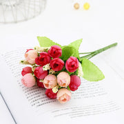 1 Bush 9 Inch Artificial Peony Silk Flowers Bouquet - Artificialmerch