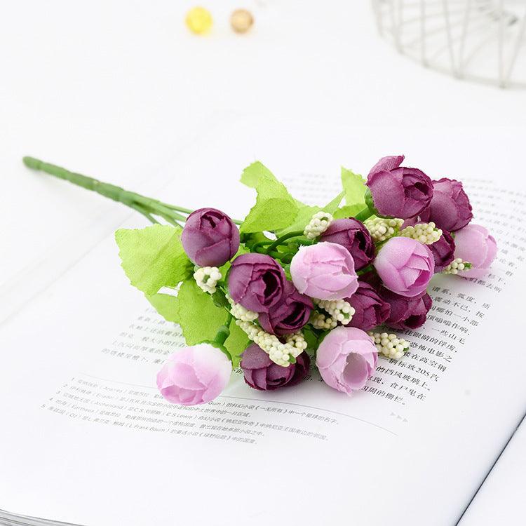 1 Bush 9 Inch Artificial Peony Silk Flowers Bouquet - Artificialmerch