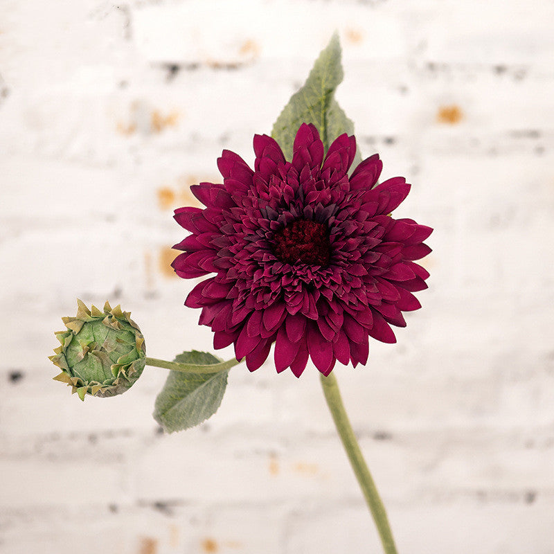 Flores Artificiales De Tallo De Seda De Girasol al por mayor