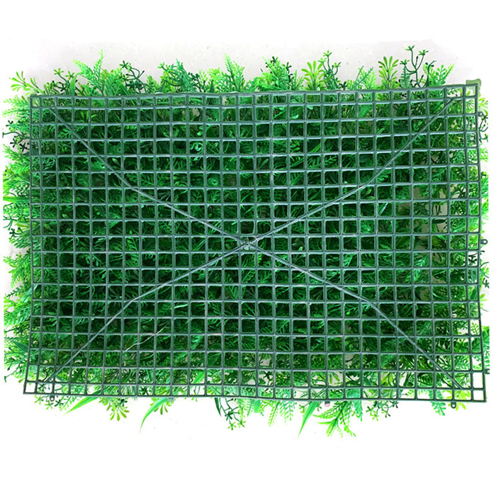 Paneles de vegetación artificial a granel de 24 "x 16" con protección UV al por mayor