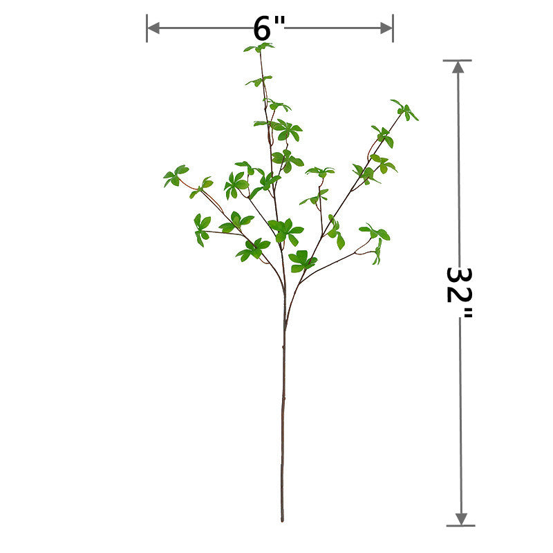 Tiges de verdure artificielles en vrac Branches vertes en vrac en gros 