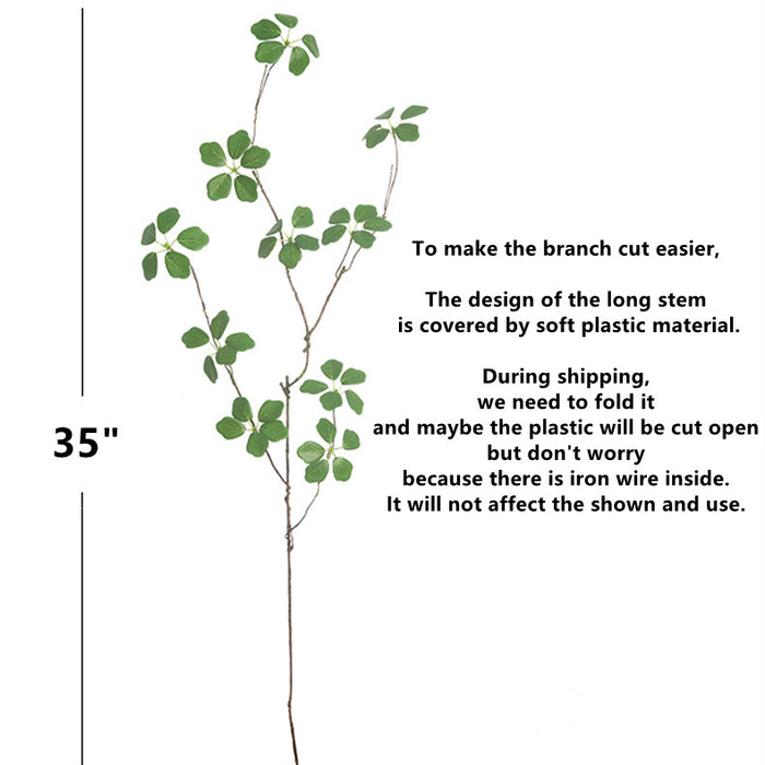 Rama de árbol de tallo largo de vegetación a granel de 35 "al por mayor artificial