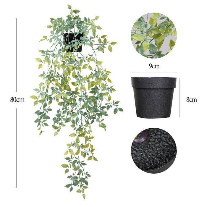 Plantas colgantes artificiales a granel resistentes a los rayos UV en macetas al por mayor 