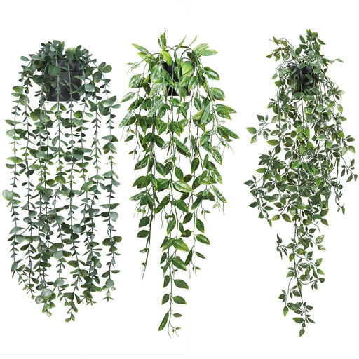fake hanging plant in pot Bulk Artificial Hanging Plants UV Resistant in Pots Wholesale — Artificialmerch