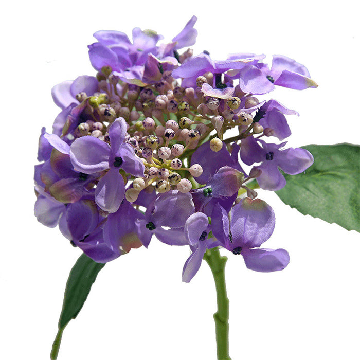 Hortensias a granel de 17 "con flores de seda de tallo de semillas al por mayor 