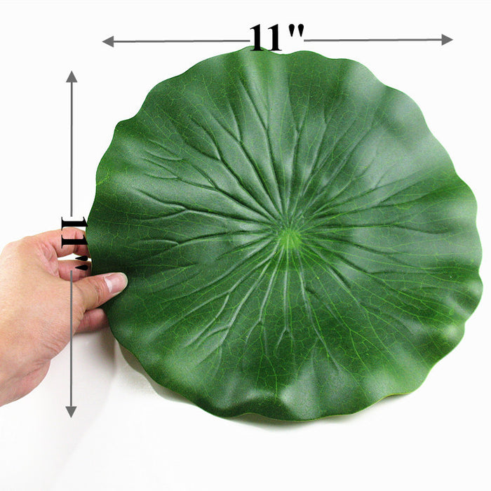 Bulk Artificial Lily Leaf Pads for Ponds Artificial Leaves for Outdoor Wholesale