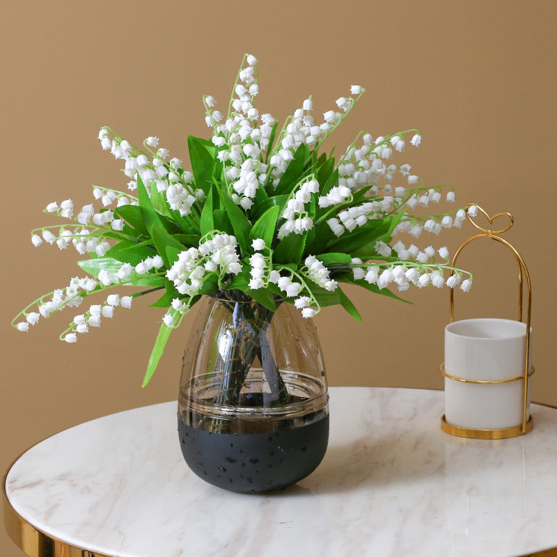 Bouquet de muguet artificiel en vrac, 15 pièces, fleurs de naissance de mai, vente en gros