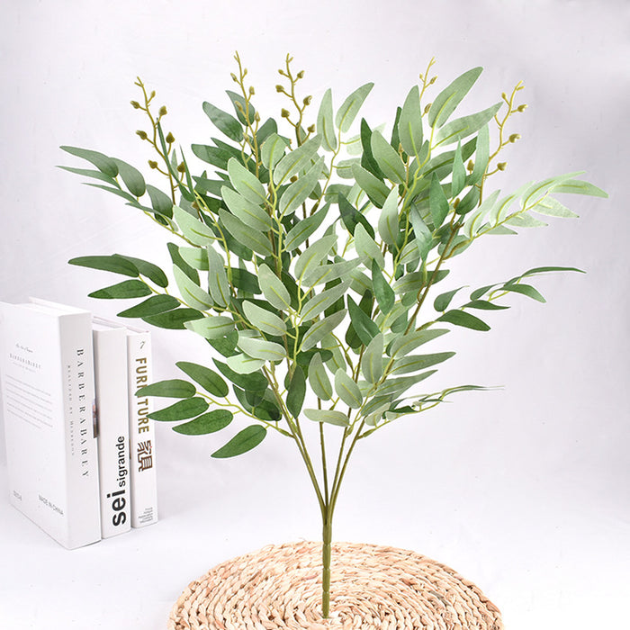 Bulk 20" Large Plants Artificial Olive Bush Leaves Branches Greenery Plants Wholesale