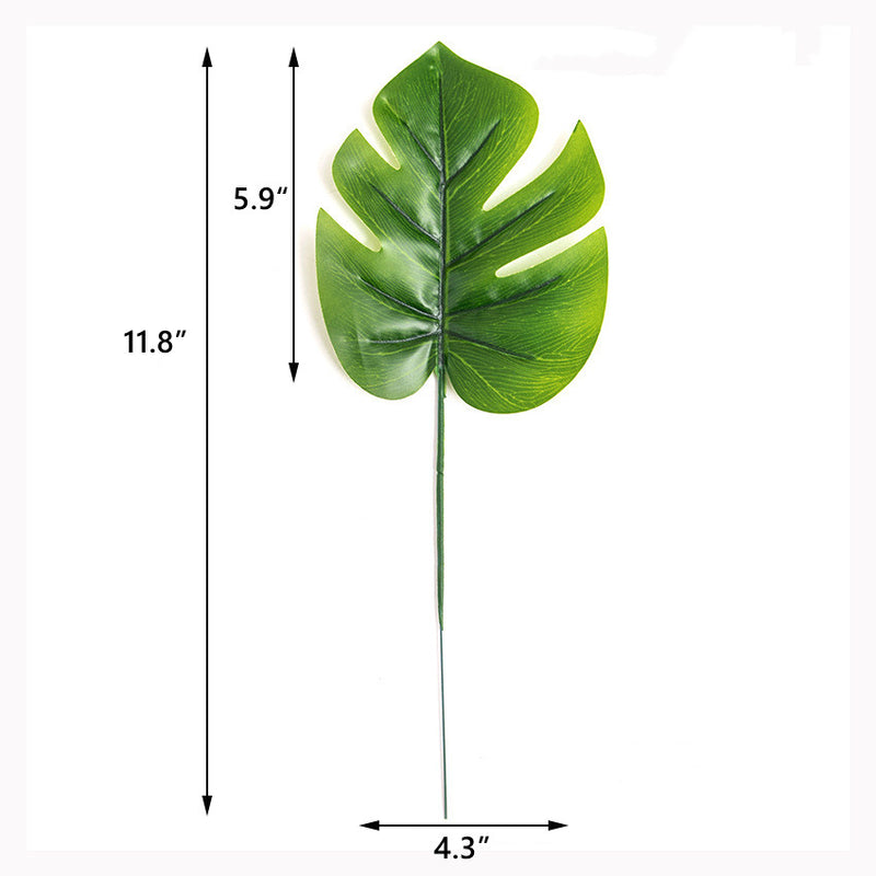 Bulk 20pcs Artificial Palm Leaves Tropical Party Decorations Jungle Leaf Wholesale