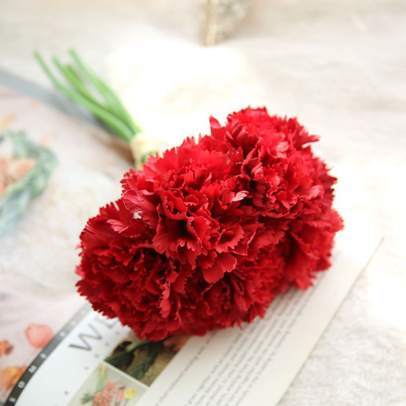 Bulk 10" Carnations Bouquet Floral Bouquet Artificial Flower Wholesale
