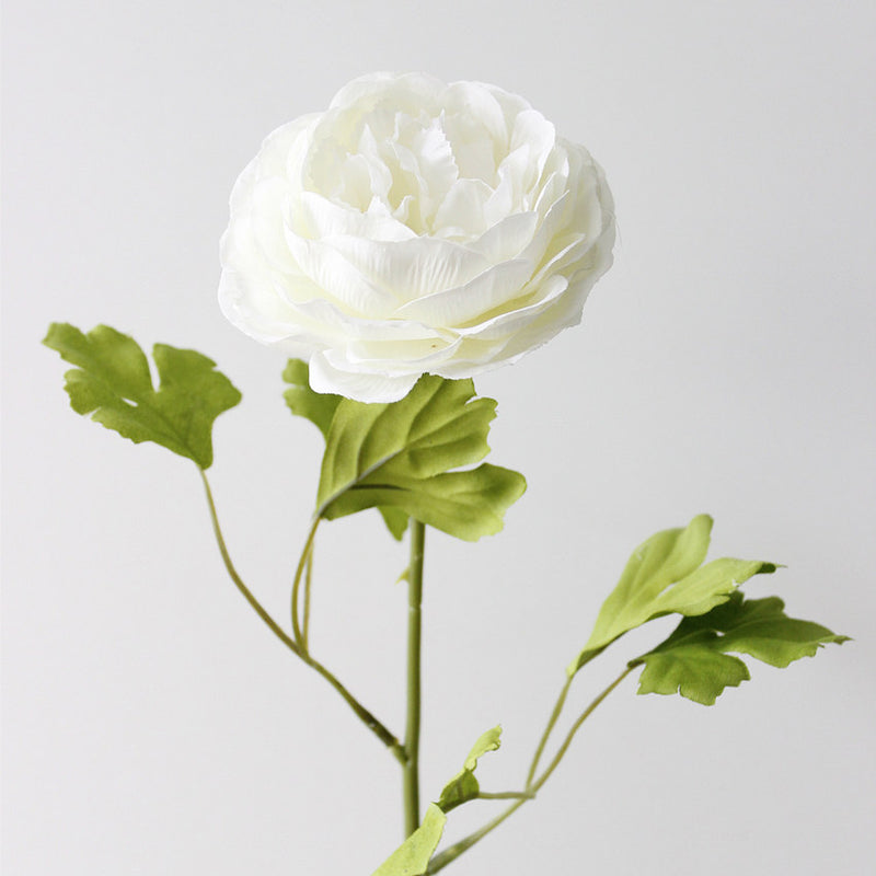 A granel, 17 ", Ranunculus Artificial, ranúnculo persa, flores, tallo, venta al por mayor