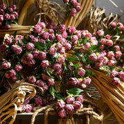 1 Branch Artificial Rose Buds with Long Stems - Artificialmerch