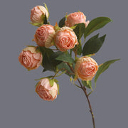 1 Branch Artificial Rose Buds with Long Stems - Artificialmerch