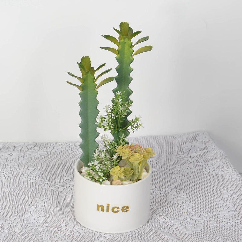 Bulk Artificial Potted Succulents in Pots Plant Gifts for Plant Lovers Wholesale