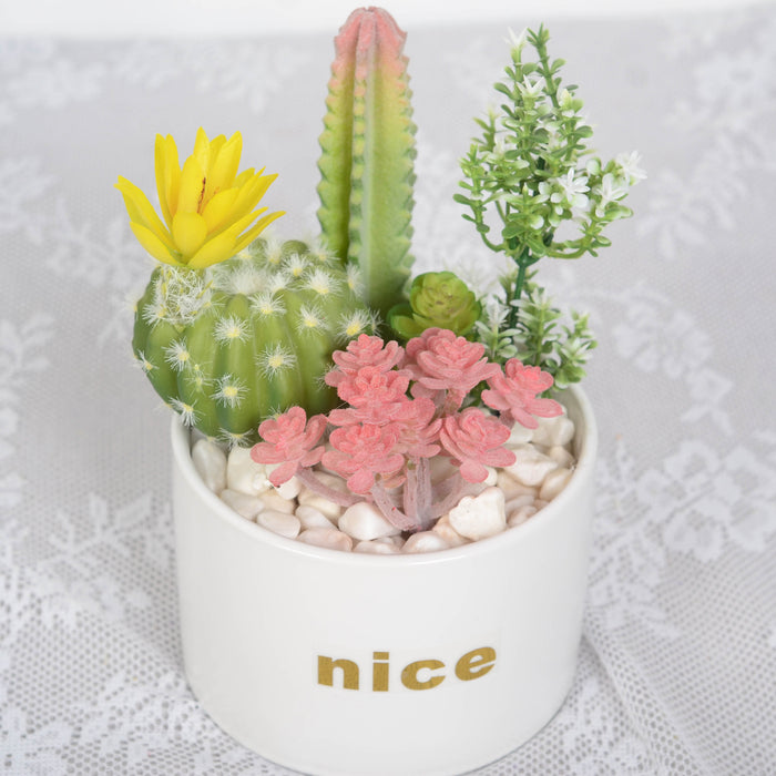 Bulk Artificial Potted Succulents in Pots Plant Gifts for Plant Lovers Wholesale