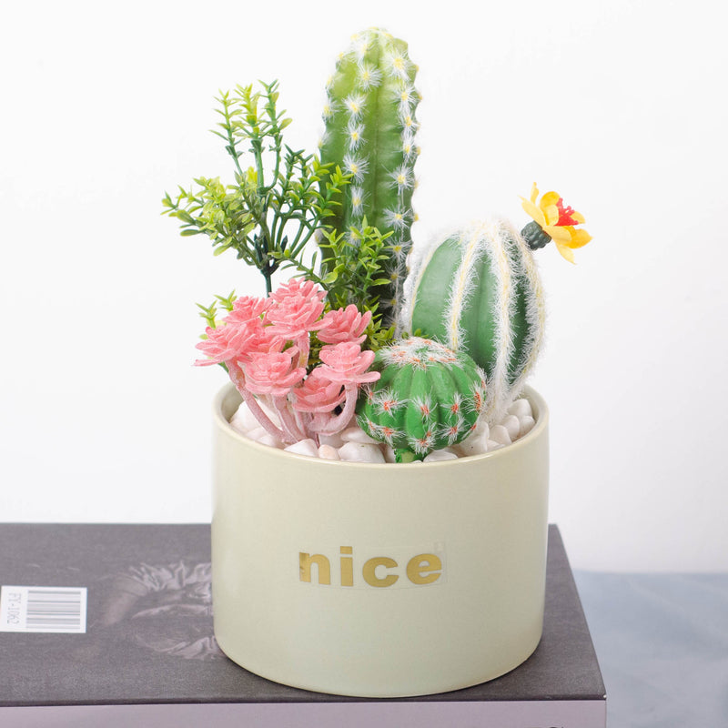 Bulk Artificial Potted Succulents in Pots Plant Gifts for Plant Lovers Wholesale