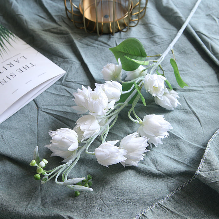 Flores de yuca artificiales a granel, flores de seda, 33 pulgadas, venta al por mayor 