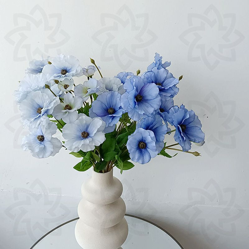 Bulk 19" Mariposa Ranunculus Tallos Flor de seda Artificial al por mayor