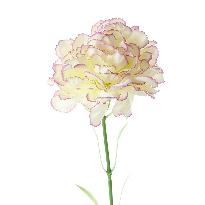 Venta al por mayor de seda artificial de flores de claveles de 19 pulgadas a granel 