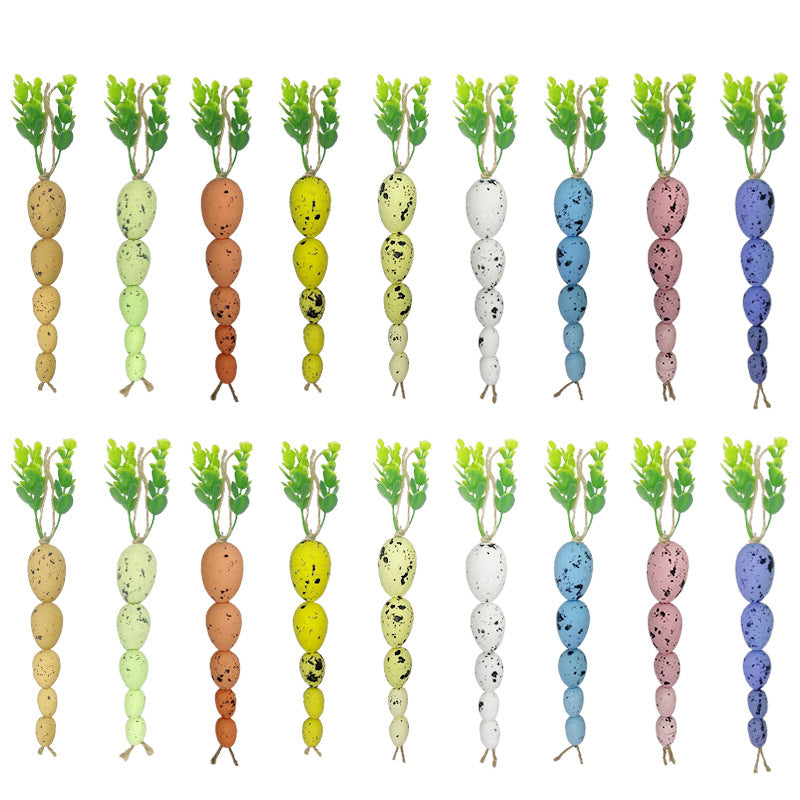 Ornements suspendus de carottes de Pâques artificielles en vrac en gros