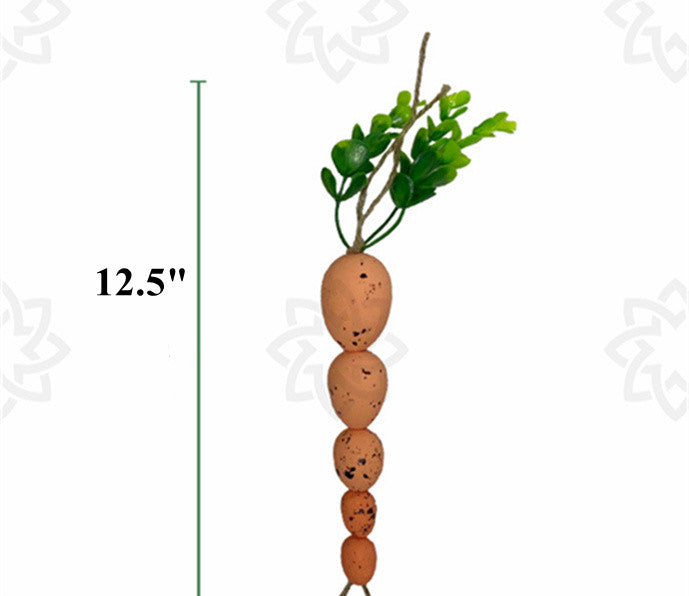 Adornos colgantes de zanahoria de Pascua Floral artificial a granel al por mayor