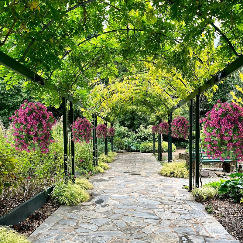 Bulk Artificial Hanging Spring Flowers Garland UV Resistant For Patio Garden Courtyard Wholesale